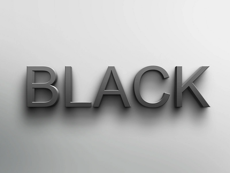 材质可选、不发光的烤漆字